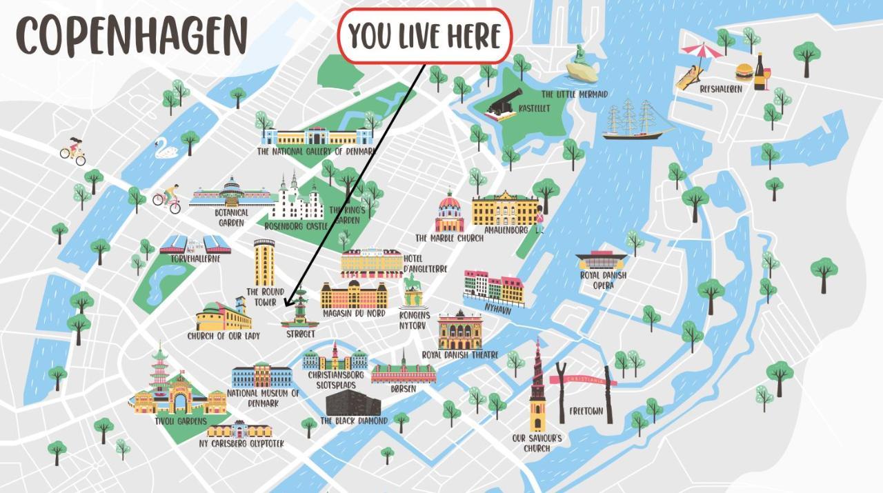 220Sqm Designer Apt - Copenhagen City Center - Private Balcony Екстериор снимка